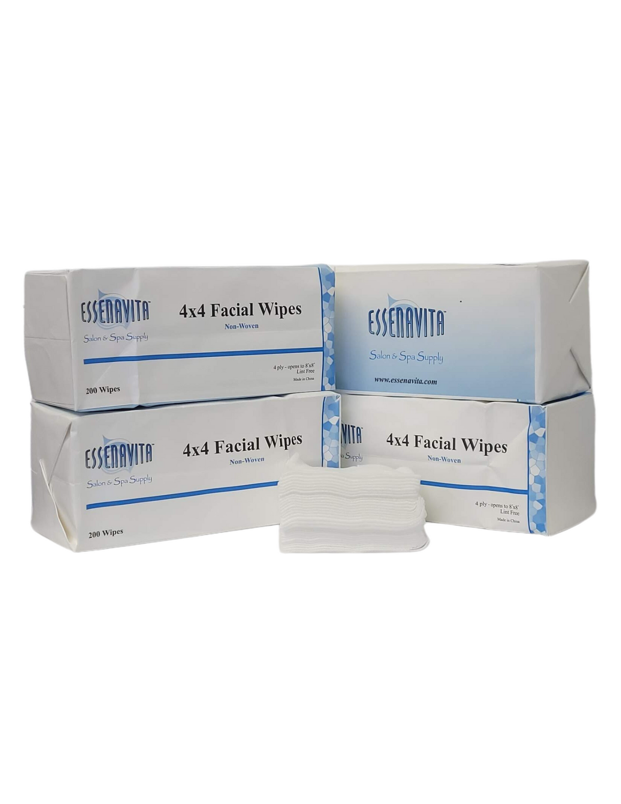 4x4 Aesthetic wipes 200 pack 4 ply opens to 8x8 sheet esthetic wipes