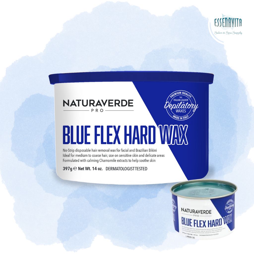 NaturaverdePro Blue Hard Wax | 14 oz- Ideal for Sensitive Skin and Delicate Areas