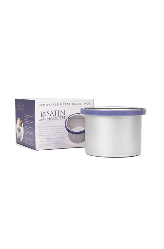 Satin Smooth Empty Metal Wax Pot Can with scraper bar