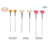 Fan mask brush kit for mask applications 6 brush kit