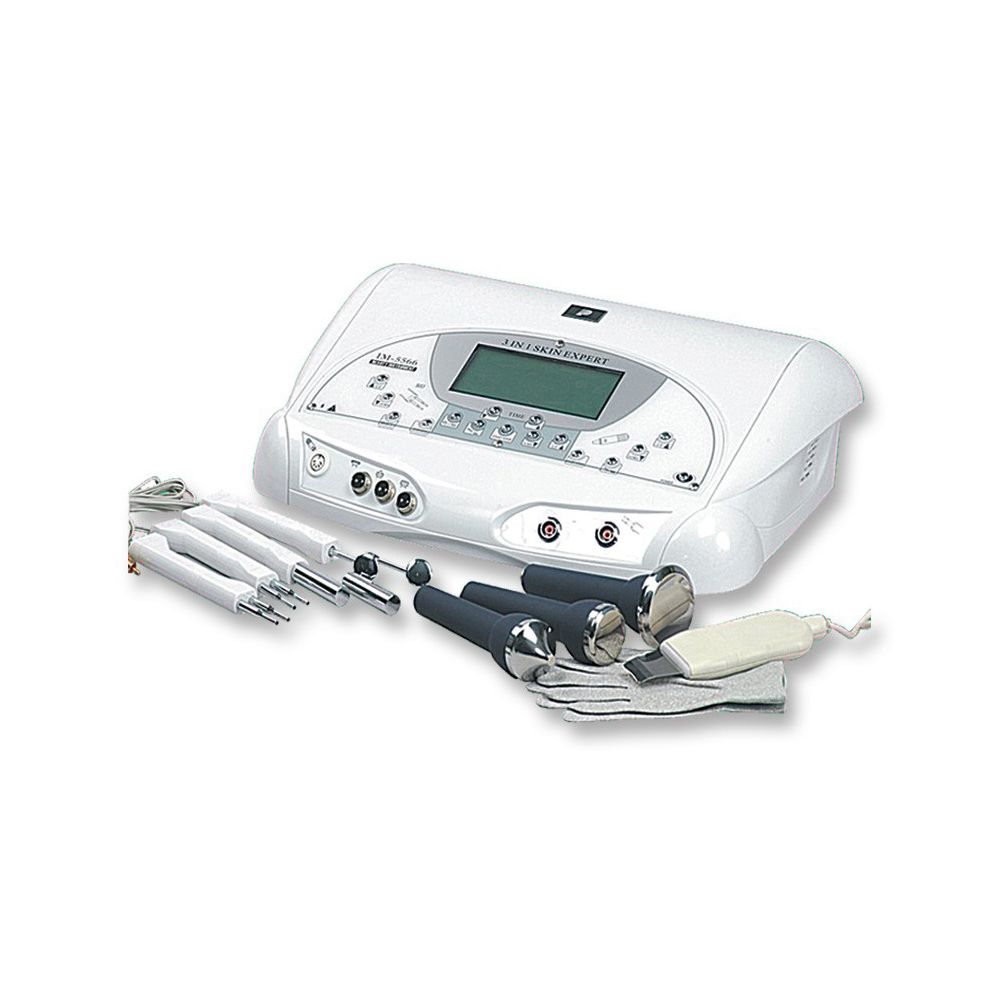 3 in 1 Ultrasonic and Microcurrent Skin Scrubber facial combination machine