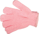 EXFOLIATING GLOVES ( PINK OR LIGHT BLUE) 1 PAIR