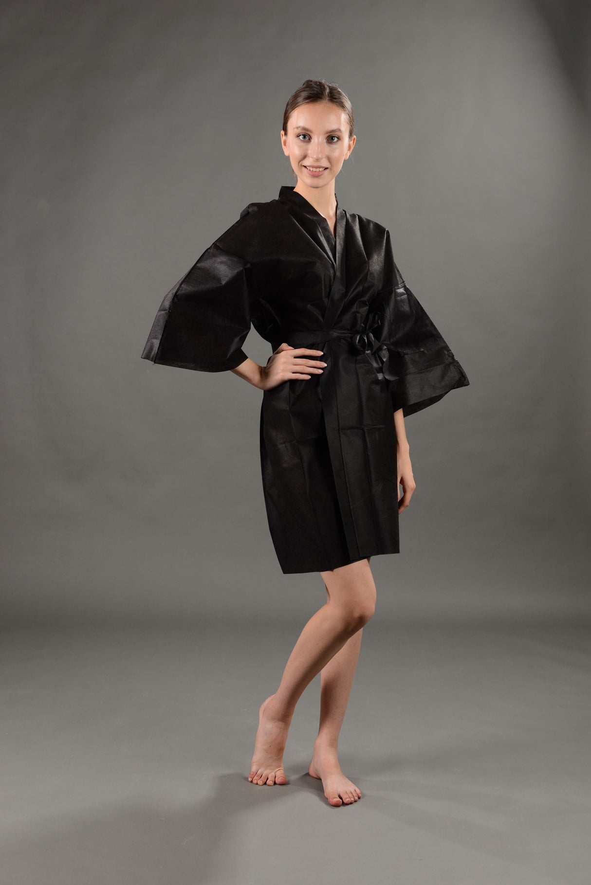 Disposable client kimono Black (100)