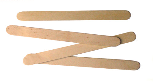 Lip waxing applicators wooden 4.5"x3/8" bulk 1000 pack