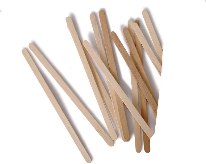 Face wax eyebrow wax wooden applicators 500 pack 5.5"x 5/16"