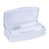 STERILIZATION TRAY WHITE SELF DRAINING